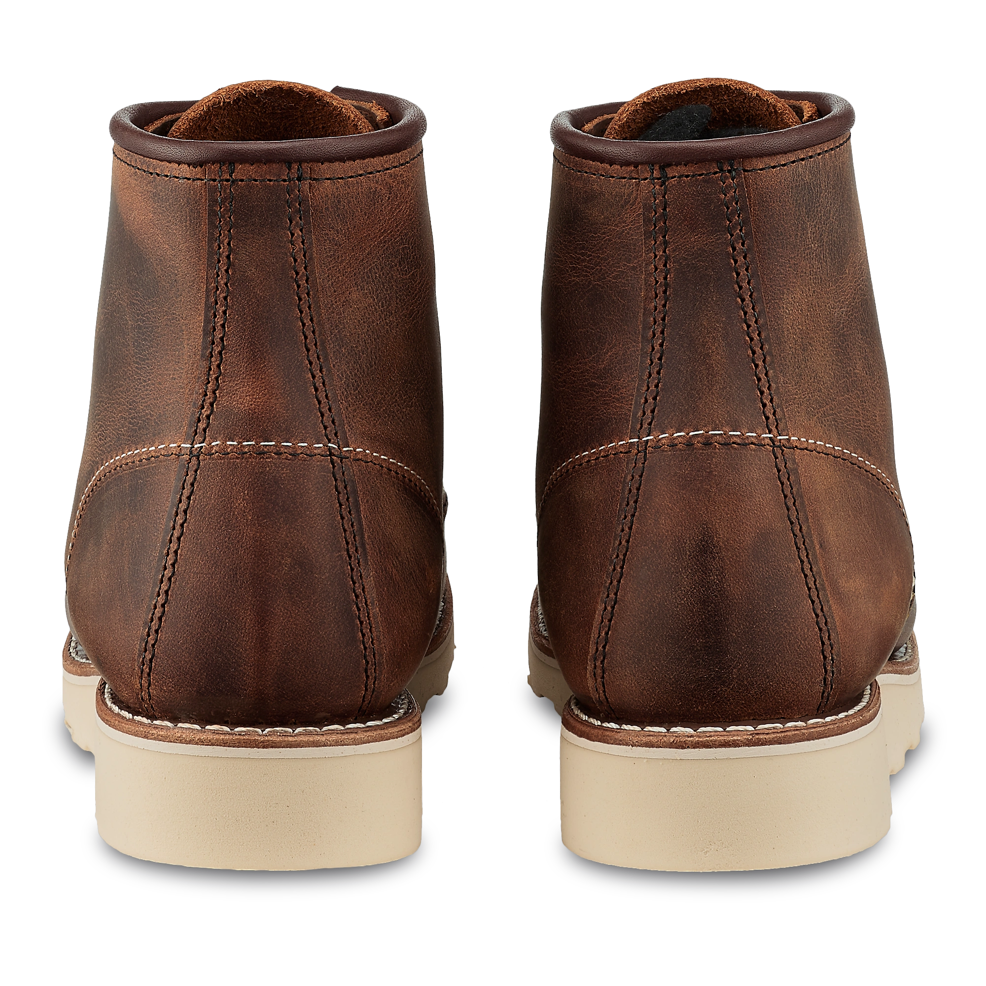 Copper Kicks: Your 6-Inch Moc Toe Adventure Boots. Ruggedly Chic.